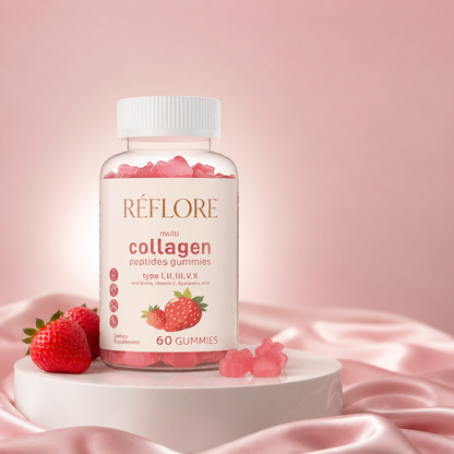 Réflore™ Multi-Collagen Gummies for Perimenopause Skin