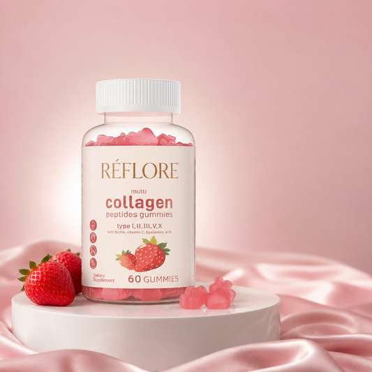 Réflore™ Multi-Collagen Gummies for Perimenopause Skin