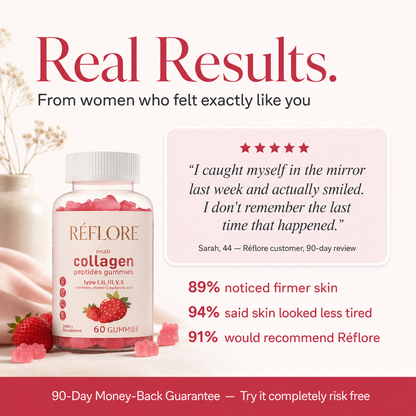 Réflore™ Multi-Collagen Gummies for Perimenopause Skin